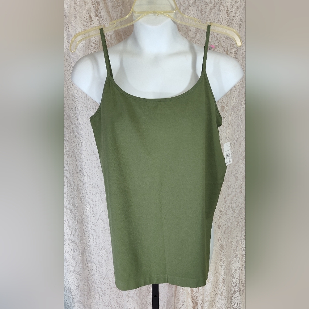 Olivine Green Camisole Stretch Size Plus 18/20 NWT